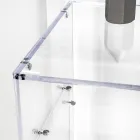 Bureau pratique autoportant en plexiglas transparent, fabriqué en Italie - Ghea Viadurini