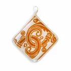 Maniques de l'art italien en pur lin avec pièce unique imprimée à la main - Marques Viadurini