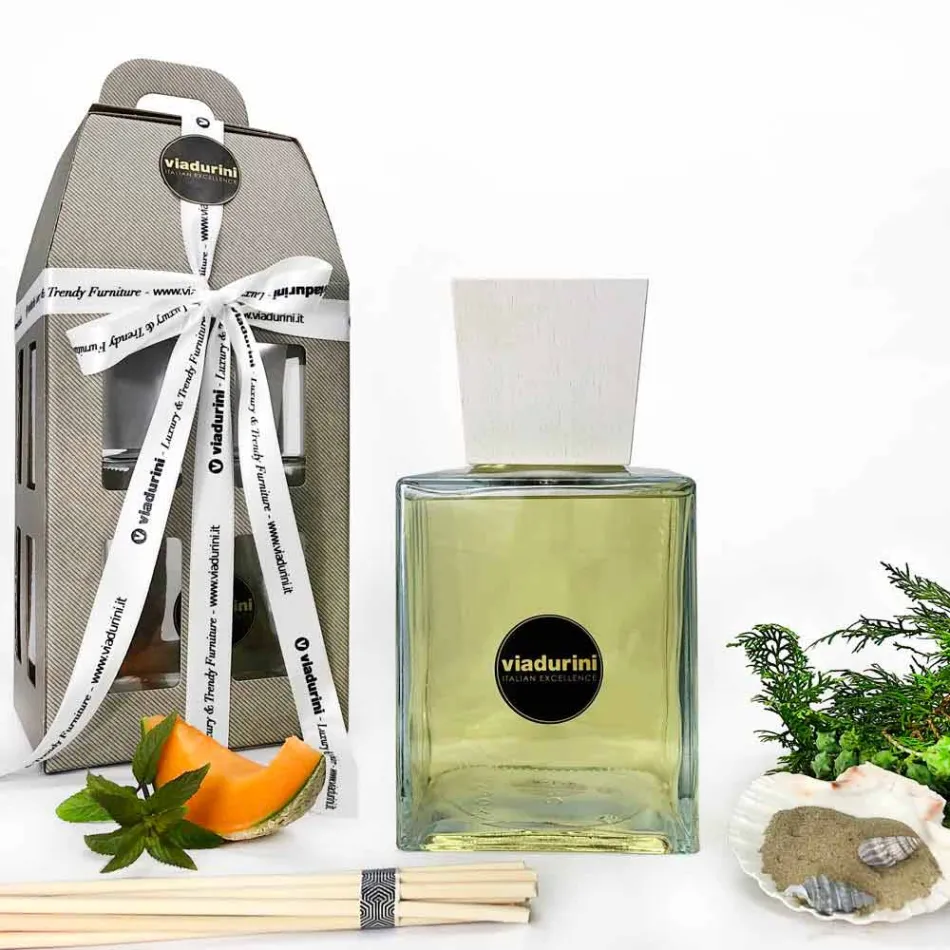 Assainisseur d'air à l'eau de mer 2,5 Lt avec bâtons - Essenzadiportofino Viadurini