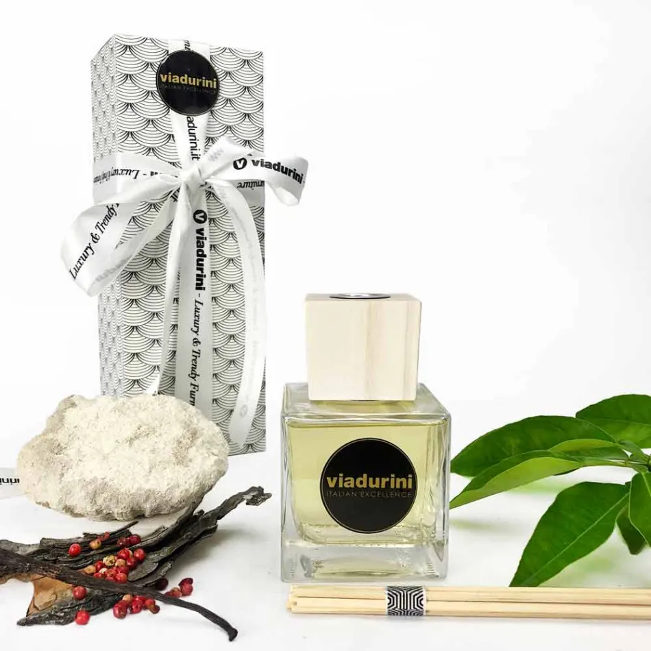 Parfum d'ambiance pour la maison Ambre Fragrance 200 ml avec bâtonnets - Sassidimatera Viadurini