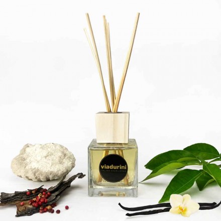 Parfum d'ambiance pour la maison Ambre Fragrance 200 ml avec bâtonnets - Sassidimatera Viadurini