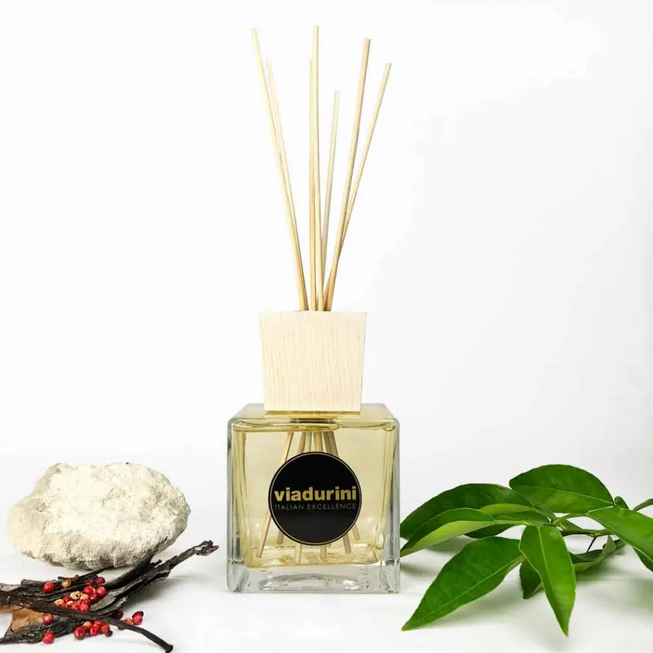 Parfum d'ambiance pour la maison Ambre Fragrance 500 ml avec bâtonnets - Sassidimatera Viadurini