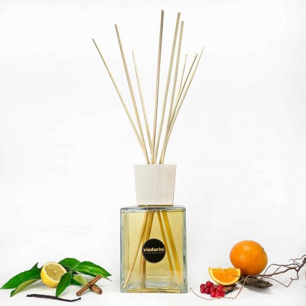 Parfum d'Ambiance Mandarine et Cannelle 2,5 Lt avec Bâtonnets - Lamaddalena Viadurini