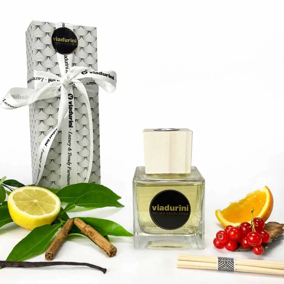 Parfum d'ambiance Mandarine et Cannelle 200 ml avec Sticks - Lamaddalena Viadurini