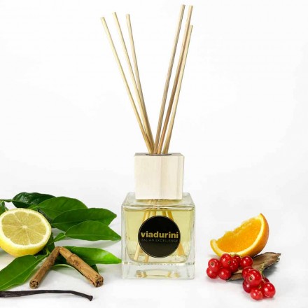 Parfum d'ambiance Mandarine et Cannelle 200 ml avec Sticks - Lamaddalena Viadurini