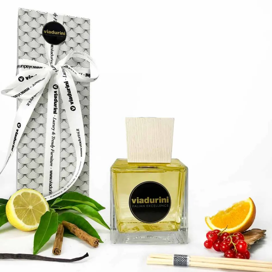 Parfum d'ambiance Mandarine et Cannelle 500 ml avec Sticks - Lamaddalena Viadurini