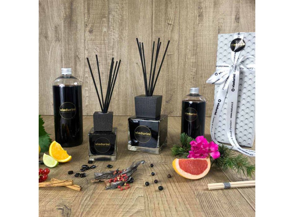 Parfum d'ambiance Gingembre Poivre Noir 200 ml avec Sticks - Viaduriniinblack Viadurini