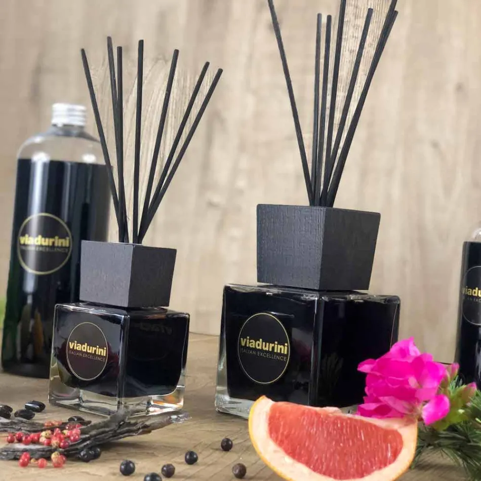 Parfum d'ambiance Gingembre Poivre Noir 500 ml avec Sticks - Viaduriniinblack Viadurini