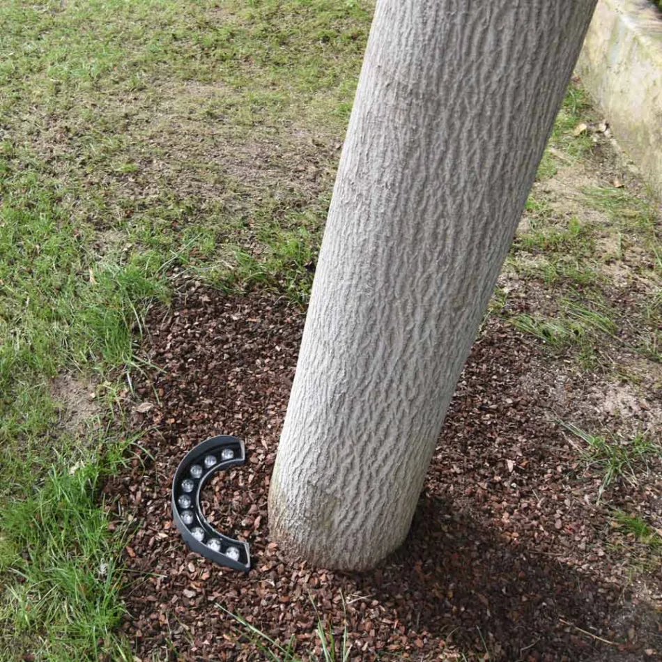 Projecteur LED extérieur 9W en aluminium finition noir mat - Tudor Viadurini