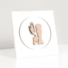 Petit tableau représentant le calice de communion gravé au laser Made in Italy - Philippe Viadurini