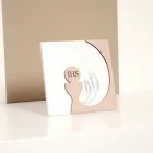 Petit tableau représentant l'Eucharistie gravé au laser Made in Italy - Ingrid Viadurini