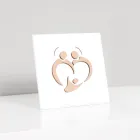 Image de la Sainte Famille avec gravure au laser Made in Italy - Zuleika Viadurini