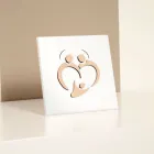 Image de la Sainte Famille avec gravure au laser Made in Italy - Zuleika Viadurini