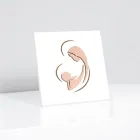 Image gravée au laser de Marie et de l'Enfant Jésus Fabriqué en Italie - Nigelle Viadurini