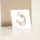 Image gravée au laser de Marie et de l'Enfant Jésus Fabriqué en Italie - Nigelle Viadurini