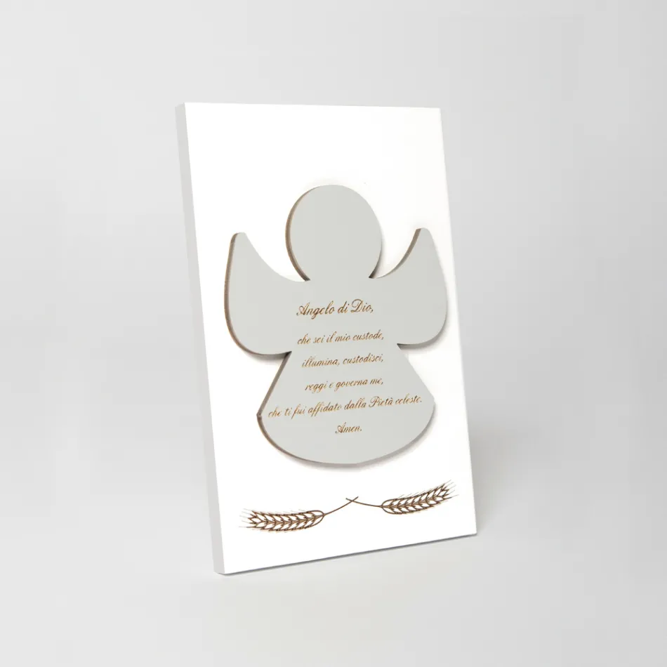 Image gravée au laser d'un ange béni Made in Italy - Alain Viadurini