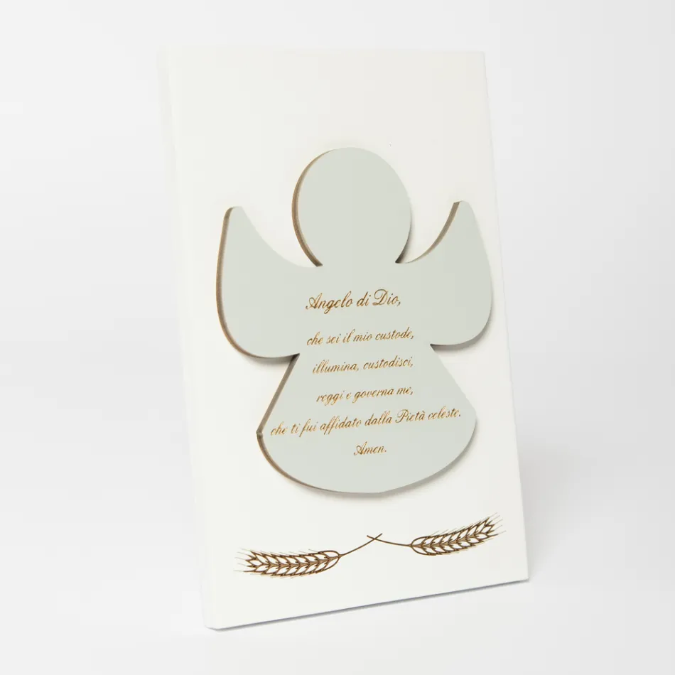 Image gravée au laser d'un ange béni Made in Italy - Alain Viadurini