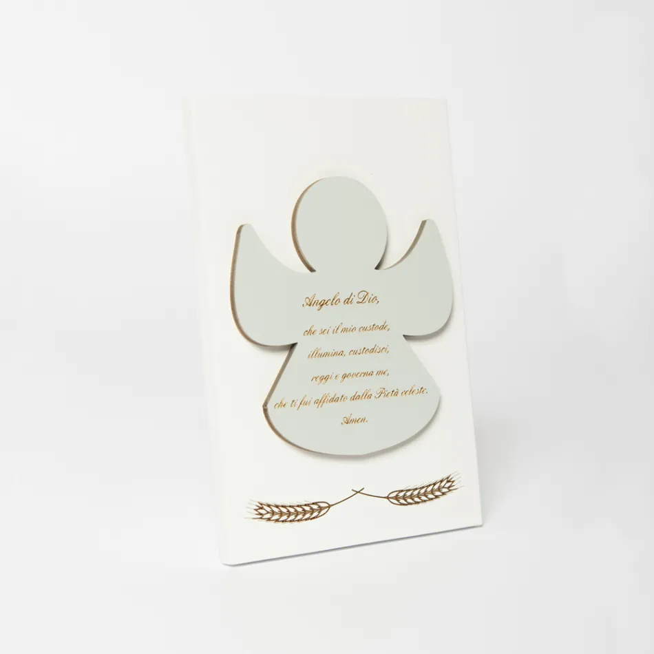 Image gravée au laser d'un ange béni Made in Italy - Alain Viadurini