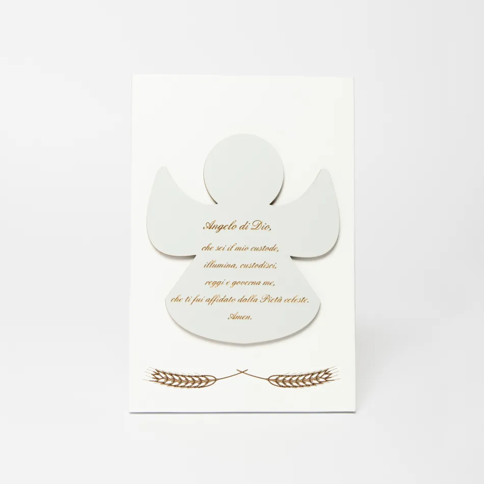 Image gravée au laser d'un ange béni Made in Italy - Alain Viadurini