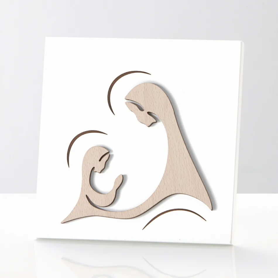 Image représentant l'apparition de l'archange à la Madone Made in Italy - Abu Viadurini