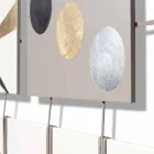 peinture abstraite avec quinze panneaux suspendus sur des cordes Craig Viadurini