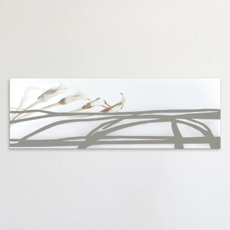 Peinture avec des formes abstraites au laser Made in Italy - Grace Viadurini