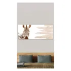 Peinture avec Zèbre Fabriqué au Laser Made in Italy - Yuuka Viadurini