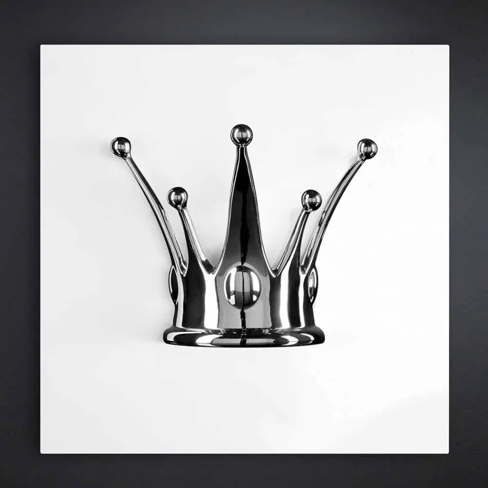 Tableau mural moderne en bois et résine Made in Italy - Corona Viadurini