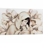 Panneau design moderne en relief sur toile fabriqué en Italie Sole Viadurini