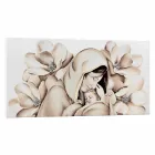 Panneau design moderne en relief sur toile fabriqué en Italie Sole Viadurini