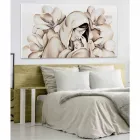 Panneau design moderne en relief sur toile fabriqué en Italie Sole Viadurini