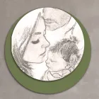 Image en bois avec impression d'une famille unie Fabriqué en Italie - Canada Viadurini