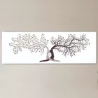 Image gravée au laser avec 2 arbres entrelacés Made in Italy - Deide Viadurini