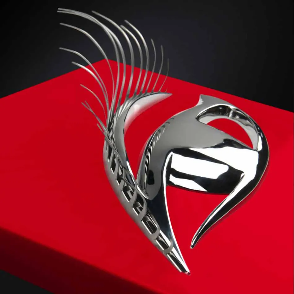 Cadre artisanal moderne en bois, acier et résine fabriqué en Italie - Eye Viadurini