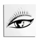 Cadre artisanal moderne en bois, acier et résine fabriqué en Italie - Eye Viadurini