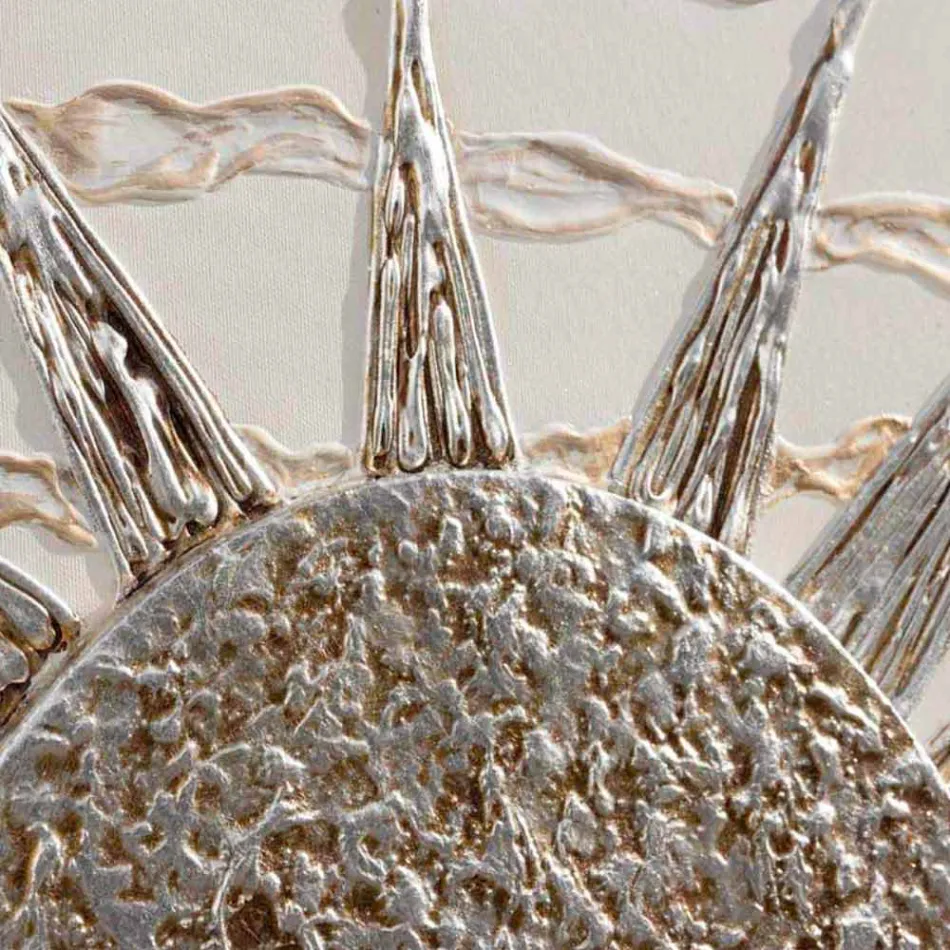 La peinture moderne avec structure en double-elle et les détails de Dan Résine Viadurini