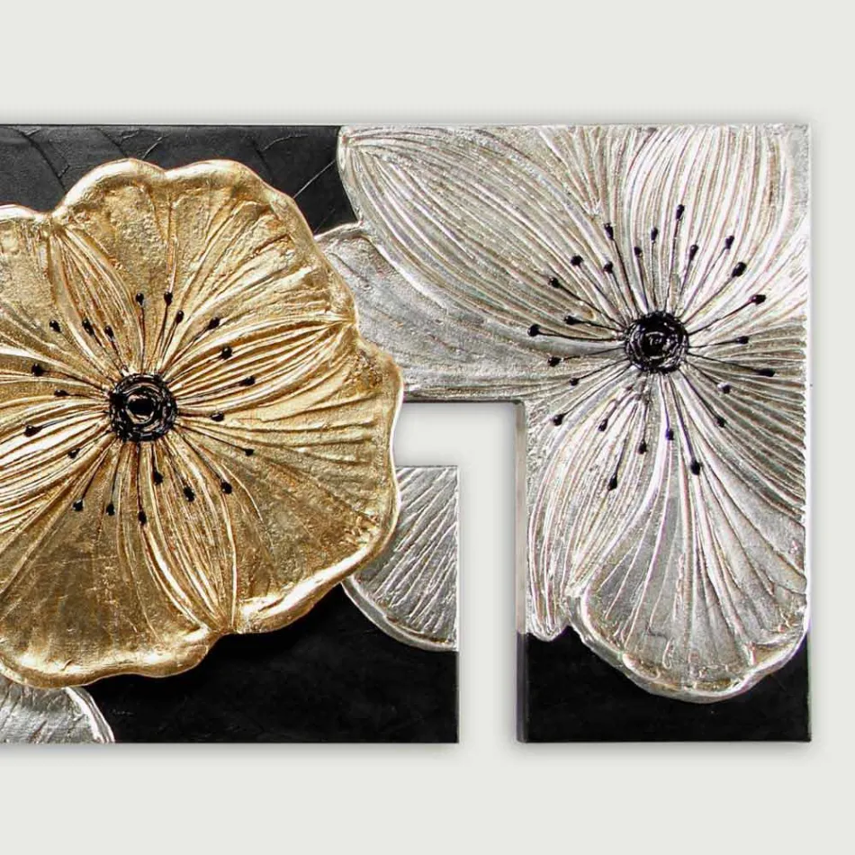 Cadre Pétunia Or Pintdecor Viadurini