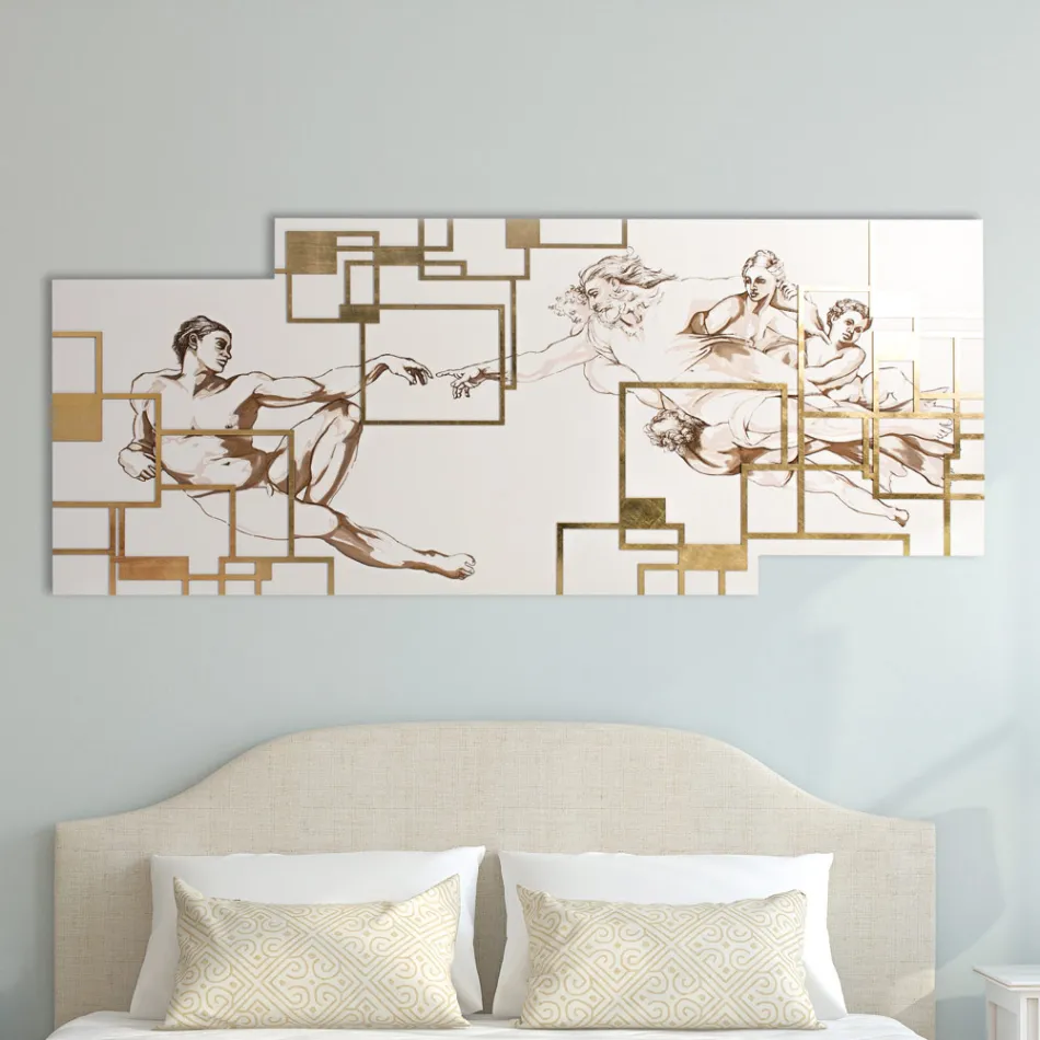 Image réalisée au laser qui représente la création Made in Italy - Pirucchio Viadurini