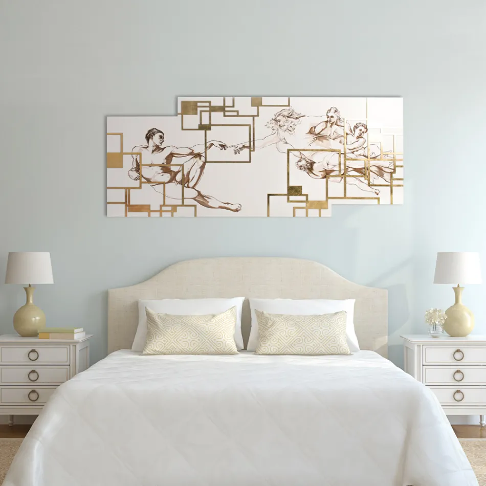 Image réalisée au laser qui représente la création Made in Italy - Pirucchio Viadurini