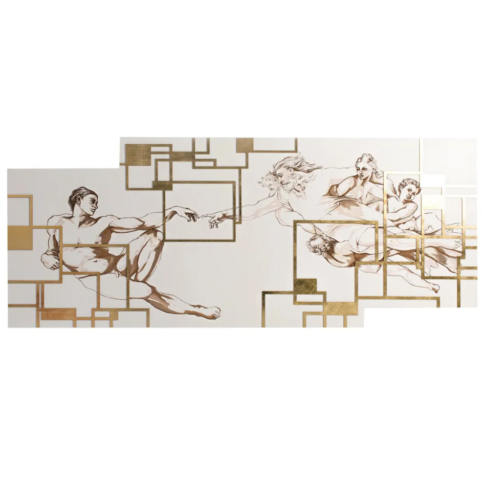 Image réalisée au laser qui représente la création Made in Italy - Pirucchio Viadurini