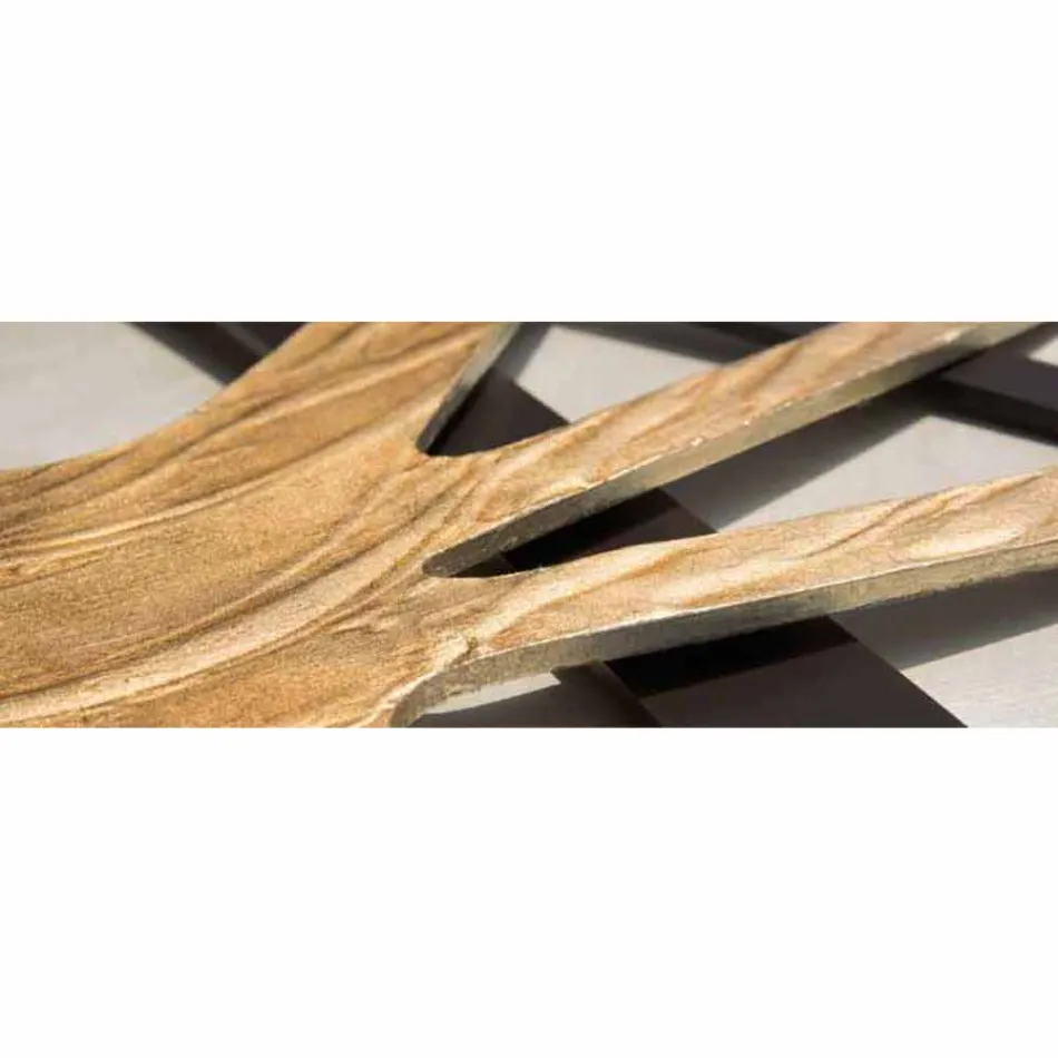 abstraite panneau rectangulaire moderne avec panneau de perles Tchad Viadurini