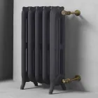 Radiateur design 5 éléments lisses en fonte du sol jusqu'à 1062 W - Baroque Viadurini