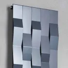 Radiateur électrique mural en acier de conception moderne jusqu'à 1400 watts - pierre Viadurini