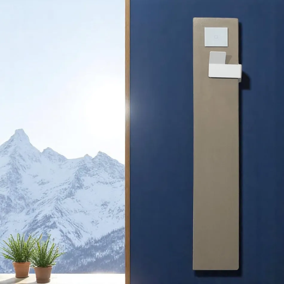 Radiateur électrique avec écran tactile, minuterie, Wi-Fi intelligent et Alexa standard - Cool Viadurini