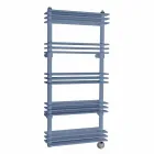 Radiateur électrique de conception murale verticale moderne jusqu'à 700 watts - étagère Viadurini