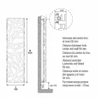 Radiateur hydraulique de conception verticale jusqu'à 903 W - Flora Viadurini