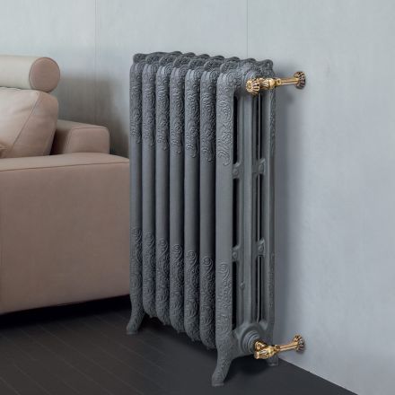 Radiateur hydraulique en fonte décorée à 3 colonnes - Vanille Viadurini