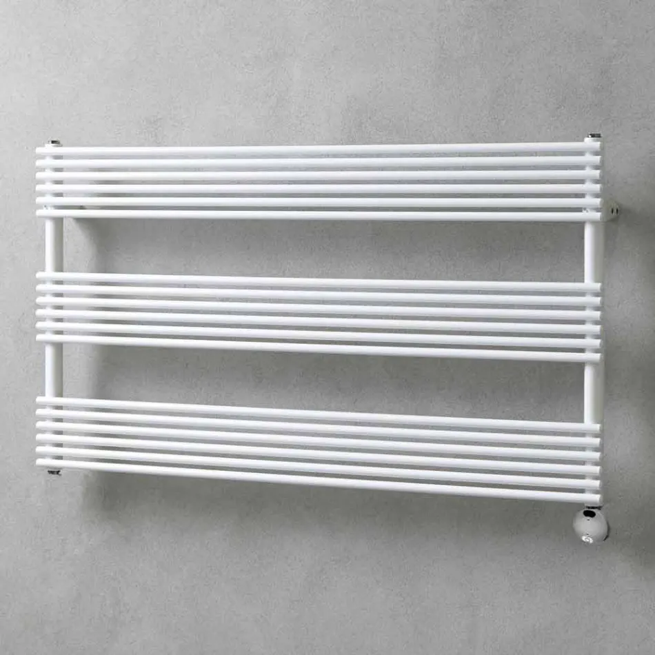 Radiateur mural électrique horizontal en acier jusqu'à 700 W - Nibbio Viadurini