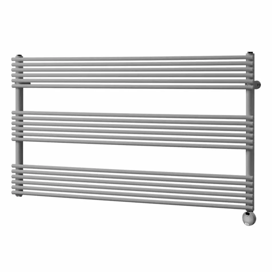 Radiateur mural électrique horizontal en acier jusqu'à 700 W - Nibbio Viadurini