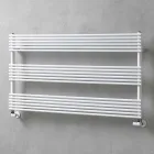 Chauffe-serviettes à radiateur horizontal en acier 750 W - Nibbio Viadurini